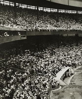 Polo Grounds as the Dodgers beat the Giants before a record 60,000